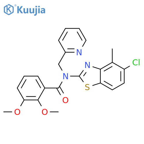 N-(5-chloro-4-methyl-1,3-benzothiazol-2-yl)-2,3-dimethoxy-N-(pyridin-2-yl)methylbenzamide structure