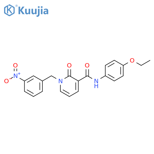 N-(4-ethoxyphenyl)-1-(3-nitrophenyl)methyl-2-oxo-1,2-dihydropyridine-3-carboxamide structure