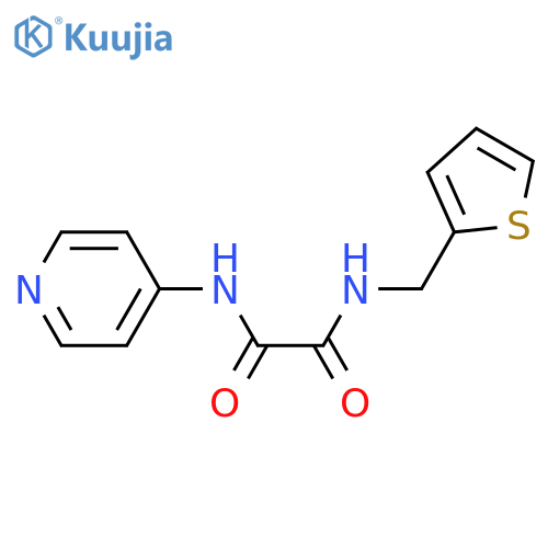 N'-(pyridin-4-yl)-N-(thiophen-2-yl)methylethanediamide structure