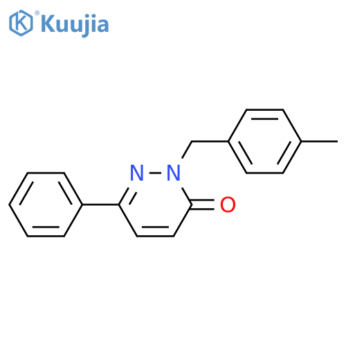 2-(4-methylphenyl)methyl-6-phenyl-2,3-dihydropyridazin-3-one structure