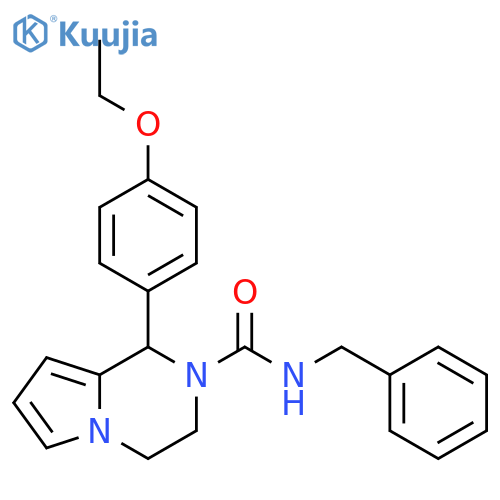N-benzyl-1-(4-ethoxyphenyl)-1H,2H,3H,4H-pyrrolo1,2-apyrazine-2-carboxamide structure
