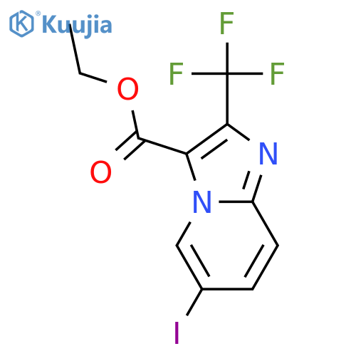 Ethyl 6-Iodo-2-(trifluoromethyl)imidazo-1,2-apyridine-3-carboxylate structure