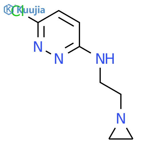 N-[2-(aziridin-1-yl)ethyl]-6-chloropyridazin-3-amine structure