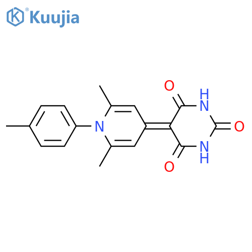 5-2,6-dimethyl-1-(4-methylphenyl)-1,4-dihydropyridin-4-ylidene-1,3-diazinane-2,4,6-trione structure