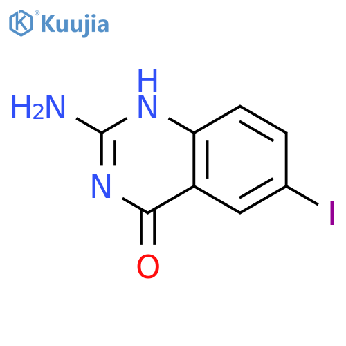 2-Amino-6-iodoquinazolin-4(1H)-one structure