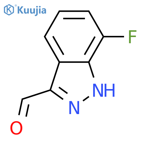 7-fluoro-1H-indazole-3-carbaldehyde structure