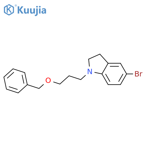 1-3-(Benzyloxy)propyl-5-bromoindoline structure