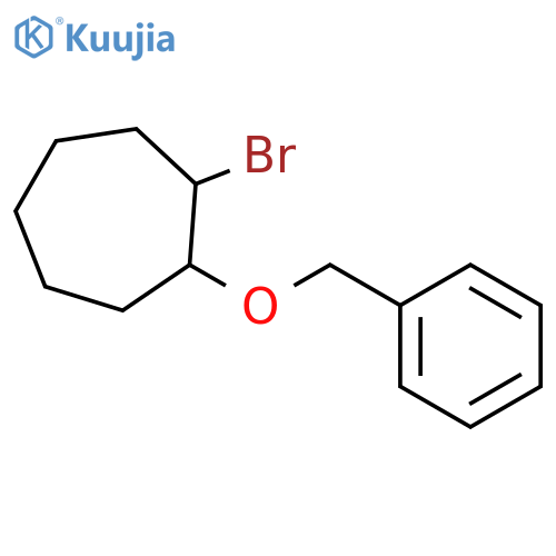 1-(benzyloxy)-2-bromocycloheptane structure