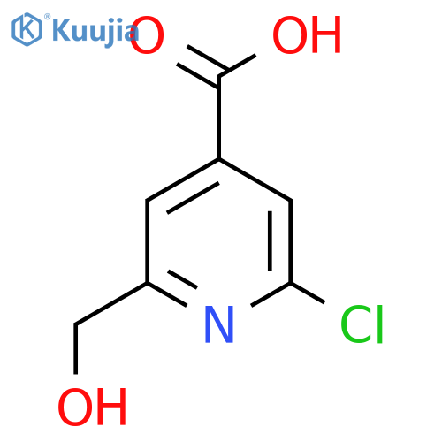 2-Chloro-6-hydroxymethyl-isonicotinic acid structure