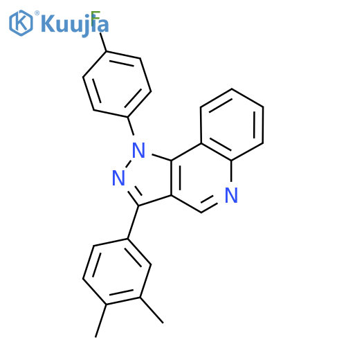 3-(3,4-dimethylphenyl)-1-(4-fluorophenyl)-1H-pyrazolo4,3-cquinoline structure