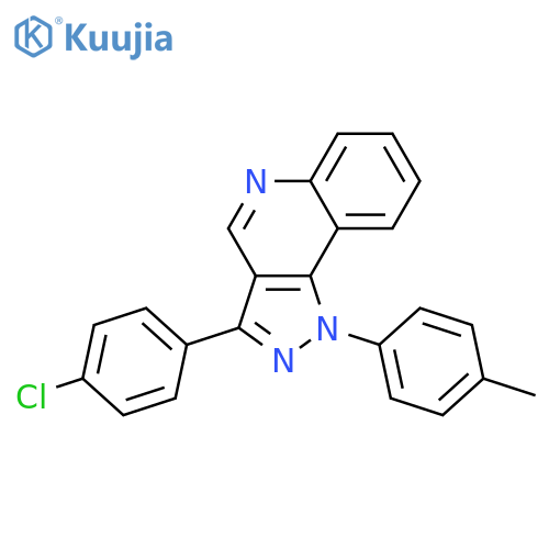 3-(4-chlorophenyl)-1-(4-methylphenyl)pyrazolo[4,3-c]quinoline structure
