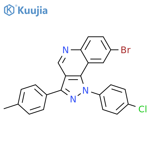 8-bromo-1-(4-chlorophenyl)-3-(4-methylphenyl)-1H-pyrazolo4,3-cquinoline structure