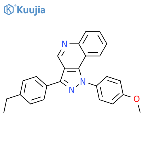 3-(4-ethylphenyl)-1-(4-methoxyphenyl)-1H-pyrazolo4,3-cquinoline structure