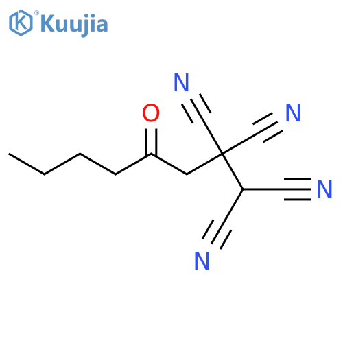 1,1,2,2-Octanetetracarbonitrile, 4-oxo- structure