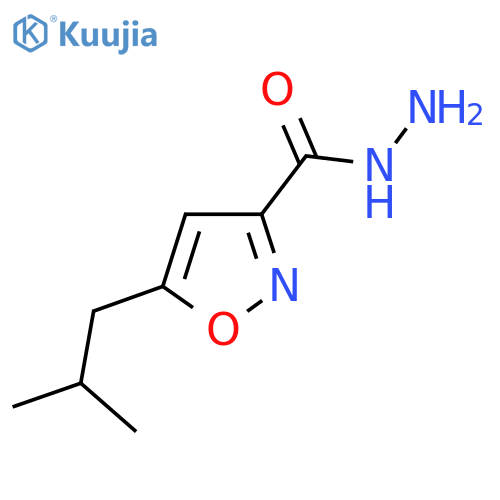 5-(2-METHYLPROPYL)-3-ISOXAZOLECARBOXYLIC ACID HYDRAZIDE structure