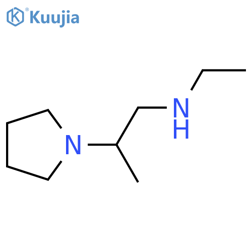 N-ethyl-2-pyrrolidin-1-ylpropan-1-amine structure