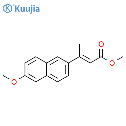 methyl (2E)-3-(6-methoxynaphthalen-2-yl)but-2-enoate structure