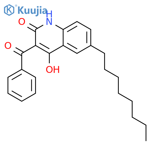 3-Benzoyl-4-hydroxy-6-octyl-2(1H)-quinolinone structure