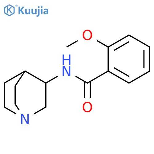 Benzamide, N-1-azabicyclo[2.2.2]oct-3-yl-2-methoxy- structure