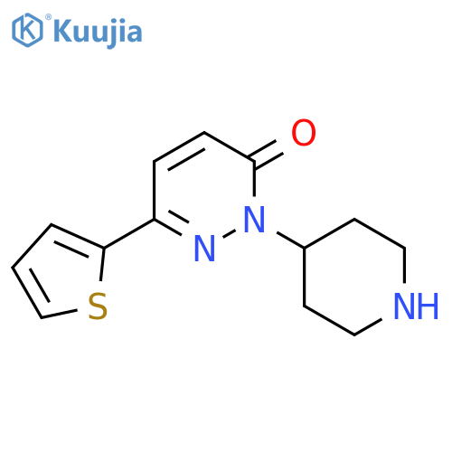 2-(4-piperidinyl)-6-(2-thienyl)-3(2H)-Pyridazinone structure