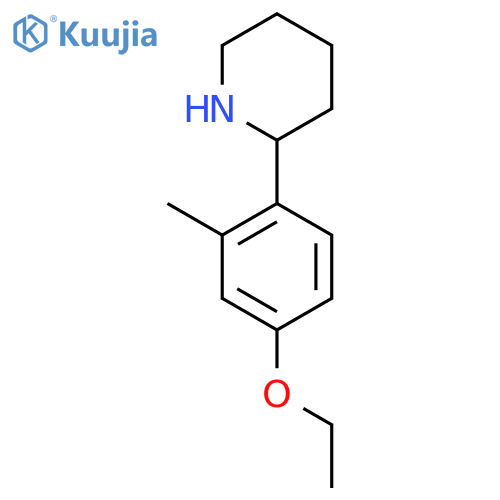 2-(4-ethoxy-2-methylphenyl)piperidine structure