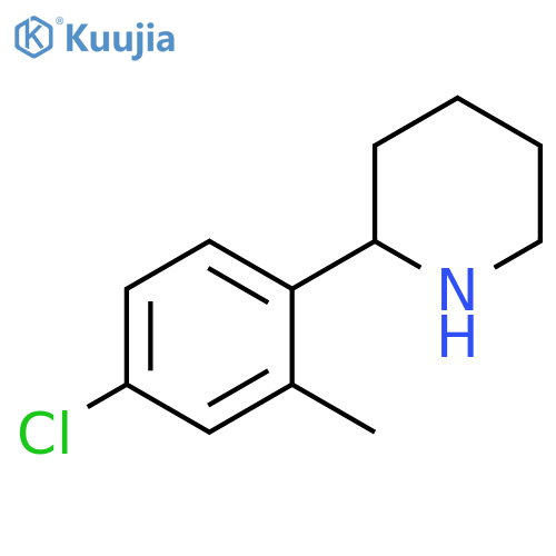 2-(4-chloro-2-methylphenyl)piperidine structure