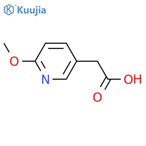 2-(6-methoxypyridin-3-yl)acetic acid structure