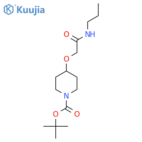 4-Propylcarbamoyl-Methoxy-Piperidine-1-Carboxylic Acid Tert-Butyl Ester structure