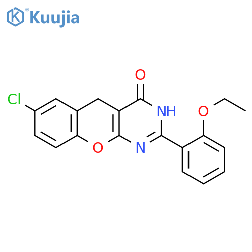 7-chloro-2-(2-ethoxyphenyl)-3H,4H,5H-chromeno2,3-dpyrimidin-4-one structure