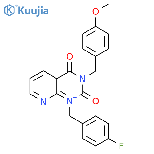 1-(4-fluorophenyl)methyl-3-(4-methoxyphenyl)methyl-1H,2H,3H,4H-pyrido2,3-dpyrimidine-2,4-dione structure