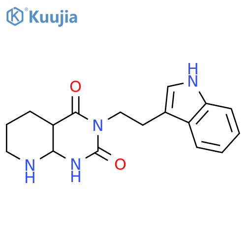 3-2-(1H-indol-3-yl)ethyl-1H,2H,3H,4H-pyrido2,3-dpyrimidine-2,4-dione structure