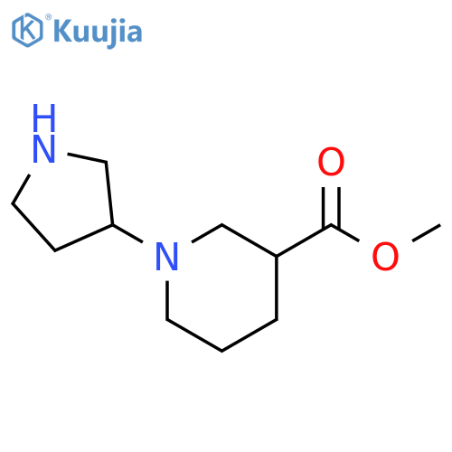METHYL 1-(PYRROLIDIN-3-YL)PIPERIDINE-3-CARBOXYLATE structure