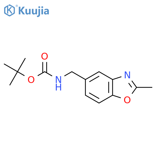 Tert-Butyl (2-Methyl-1,3-benzoxazol-5-yl)methylcarbamate structure