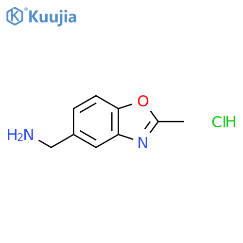 (2-Methyl-1,3-benzoxazol-5-yl)methylamine hydrochloride structure