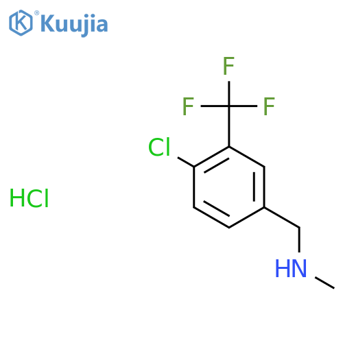 {4-chloro-3-(trifluoromethyl)phenylmethyl}(methyl)amine hydrochloride structure
