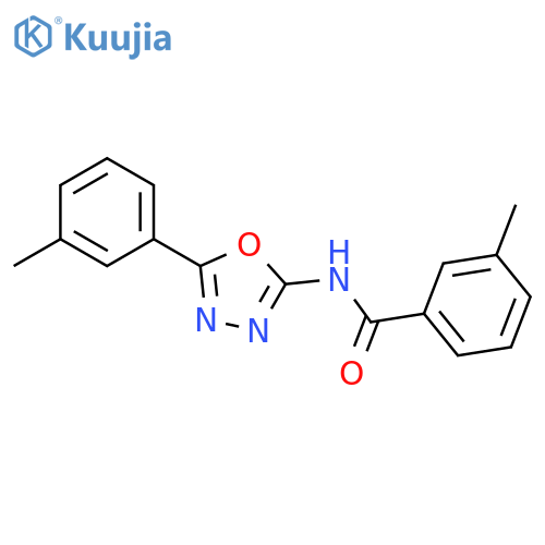 3-methyl-N-5-(3-methylphenyl)-1,3,4-oxadiazol-2-ylbenzamide structure