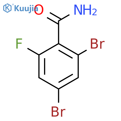 2,4-Dibromo-6-fluorobenzamide structure
