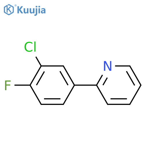 Pyridine, 2-(3-chloro-4-fluorophenyl)- structure
