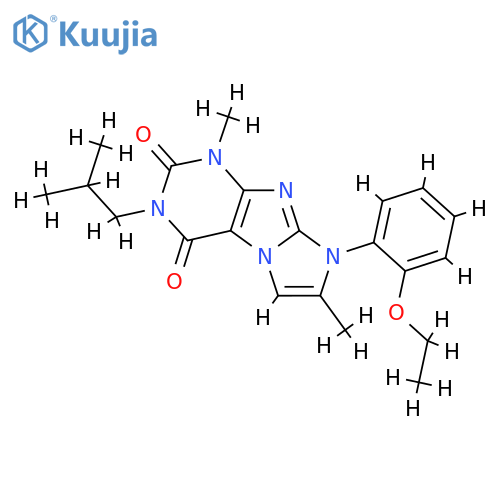 8-(2-ethoxyphenyl)-1,7-dimethyl-3-(2-methylpropyl)-1H,2H,3H,4H,8H-imidazo1,2-gpurine-2,4-dione structure