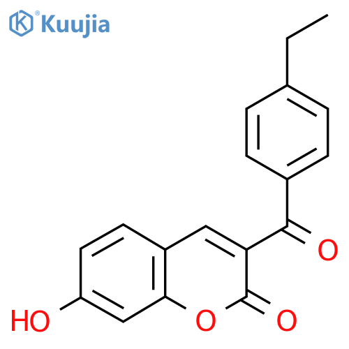 3-(4-ethylbenzoyl)-7-hydroxy-2H-chromen-2-one structure