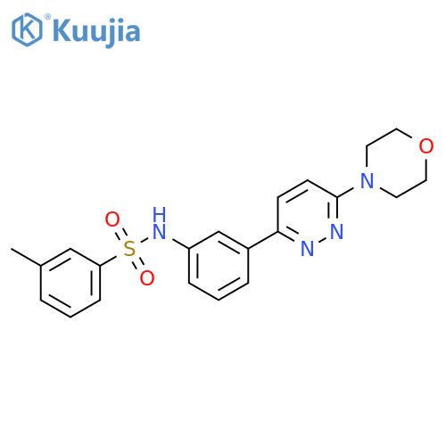 3-methyl-N-{3-6-(morpholin-4-yl)pyridazin-3-ylphenyl}benzene-1-sulfonamide structure