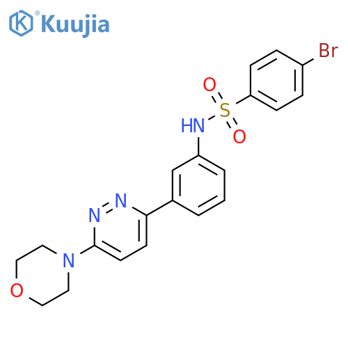 4-bromo-N-{3-6-(morpholin-4-yl)pyridazin-3-ylphenyl}benzene-1-sulfonamide structure