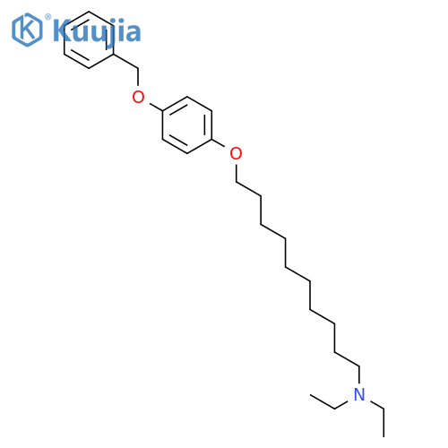1-DECANAMINE, N,N-DIETHYL-10-[4-(PHENYLMETHOXY)PHENOXY]- structure
