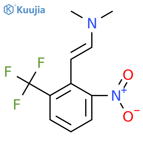 Ethenamine, N,N-dimethyl-2-[2-nitro-6-(trifluoromethyl)phenyl]-, (1E)- structure