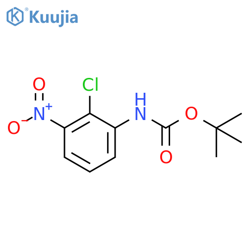tert-butyl N-(2-chloro-3-nitrophenyl)carbamate structure