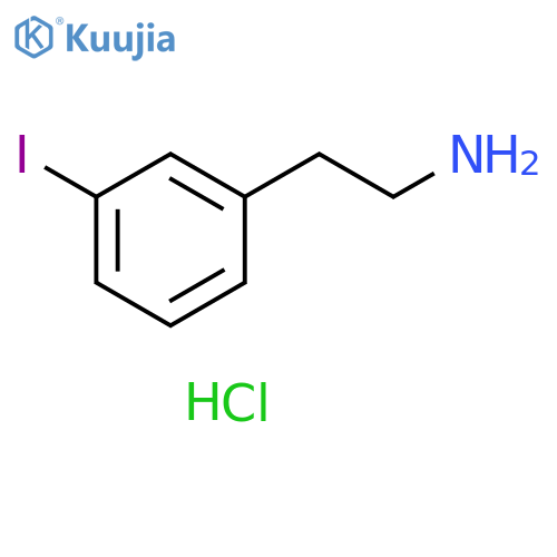 2-(3-iodophenyl)ethan-1-amine hydrochloride structure