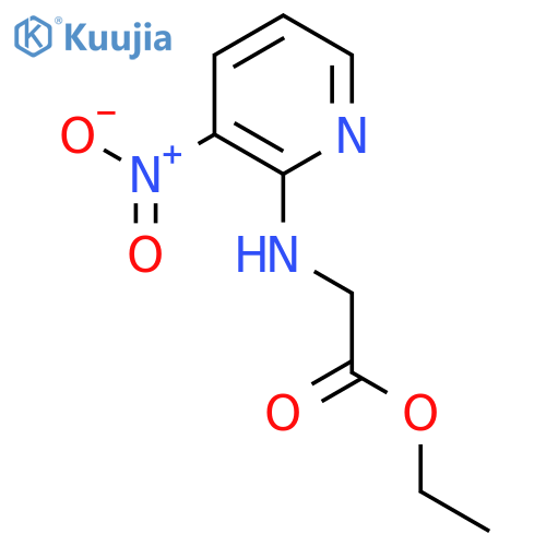 ethyl 2-(3-nitropyridin-2-yl)aminoacetate structure