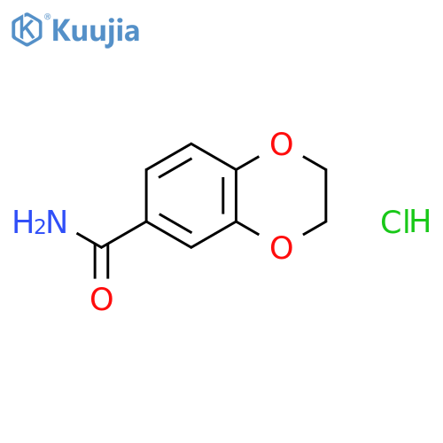 2,3-Dihydrobenzo[b][1,4]dioxine-6-carboxamide hydrochloride structure