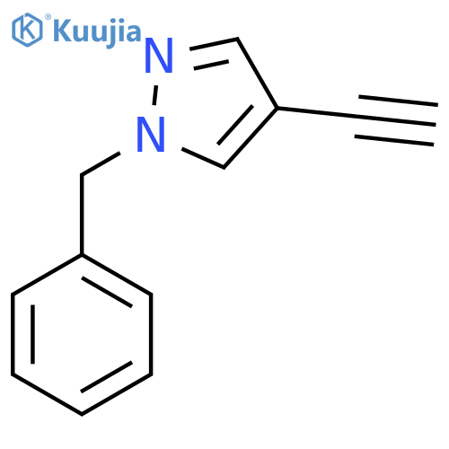 1-Benzyl-4-ethynyl-1H-pyrazole structure