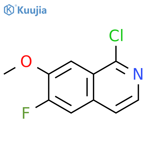 1-Chloro-6-fluoro-7-methoxyisoquinoline structure